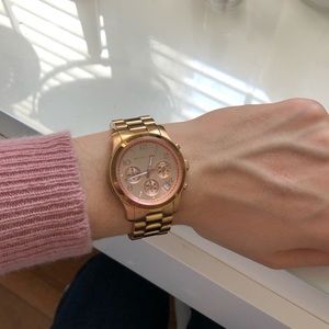 Rose gold Michael Kors watch